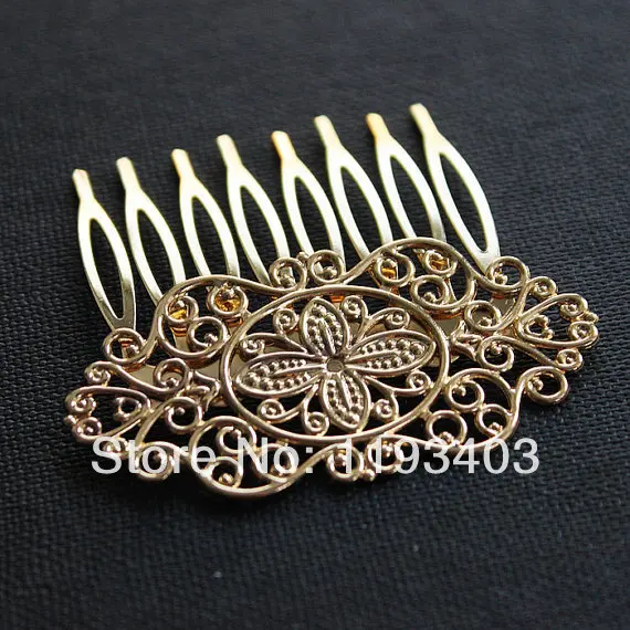 

10PCS Hair Comb Claw Hairpins Jewelry Making Findings Handmade Base Accessories (COMBSS-18)