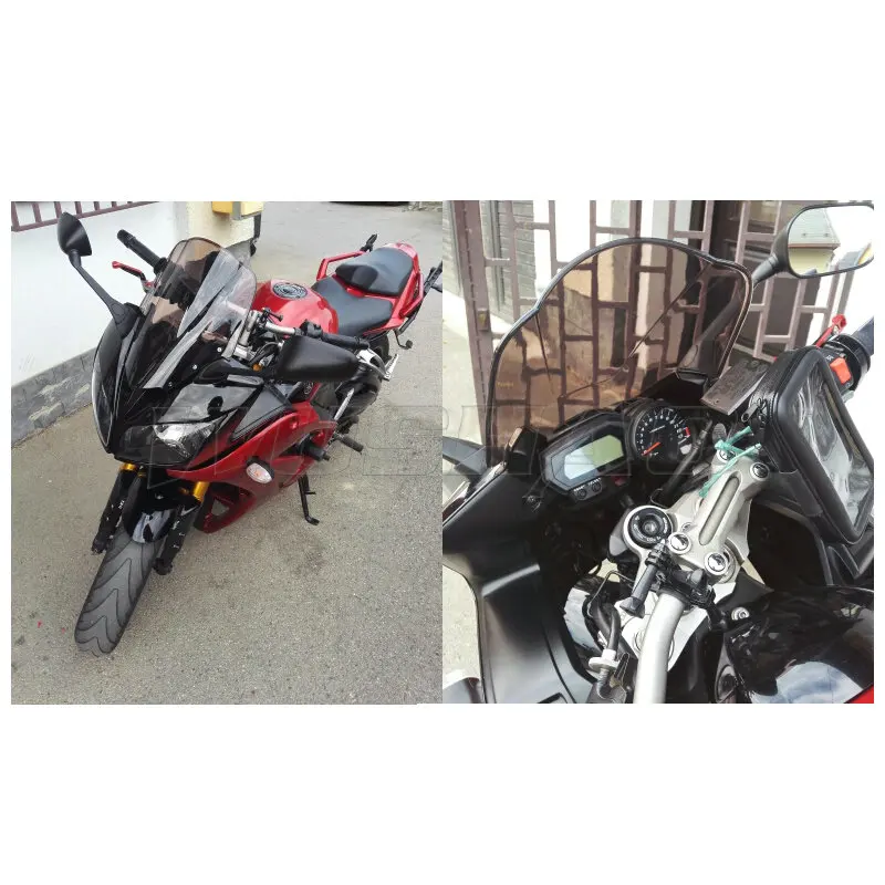 Motorcycle Windshield WindScreen Screen For 2006 2008 2009 2011 2012 2013 2014 2015 Yamaha FZ1 1000 S Fazer FZ1S FZS1000 Smoke