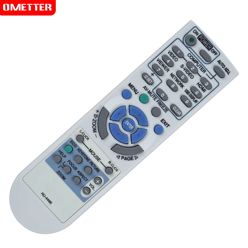 RD-448E for NEC Projector Remote Control for VT375 VT380 VT470 VT480 VT490 VT491 VT495 VT570 VT575 VT580 VT590