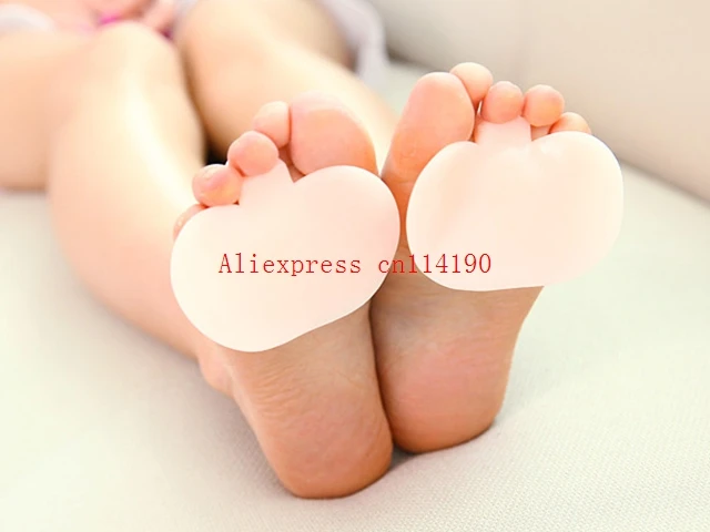 Brand new 200 pcs/lot Gel Toe Women High Heels Pad Foot Forefoot Metatarsal Pads Cushion Insoles Cushion Toe Seperator