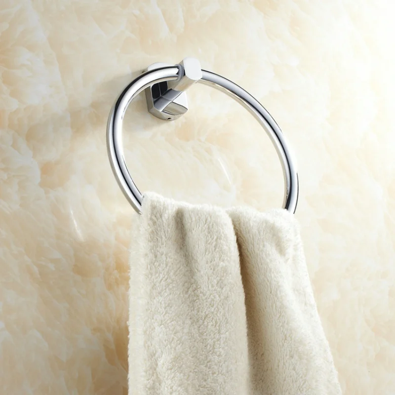 Free Shipping Becola Brass Chrome Towel Ring Bathroom Accessories Towel Rack B-16005