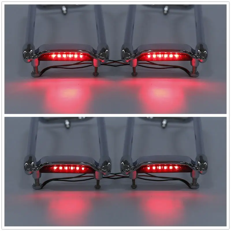 TCMT-alforja con tapa para motocicleta, luz LED de riel superior para Harley Touring modelos Electra Road Glide FLHR FLHTC FLHX FLTR 2014-2020