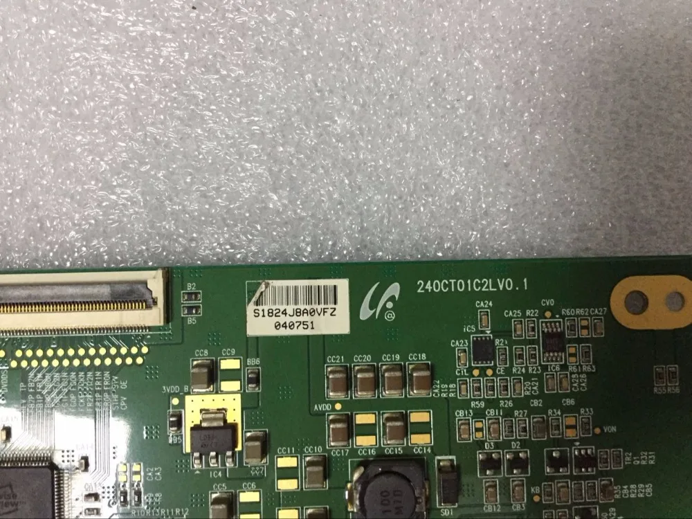 Szylij 1 pçs frete grátis 100% original para al2423w 240ct01c2lv0.1 placa lógica instock