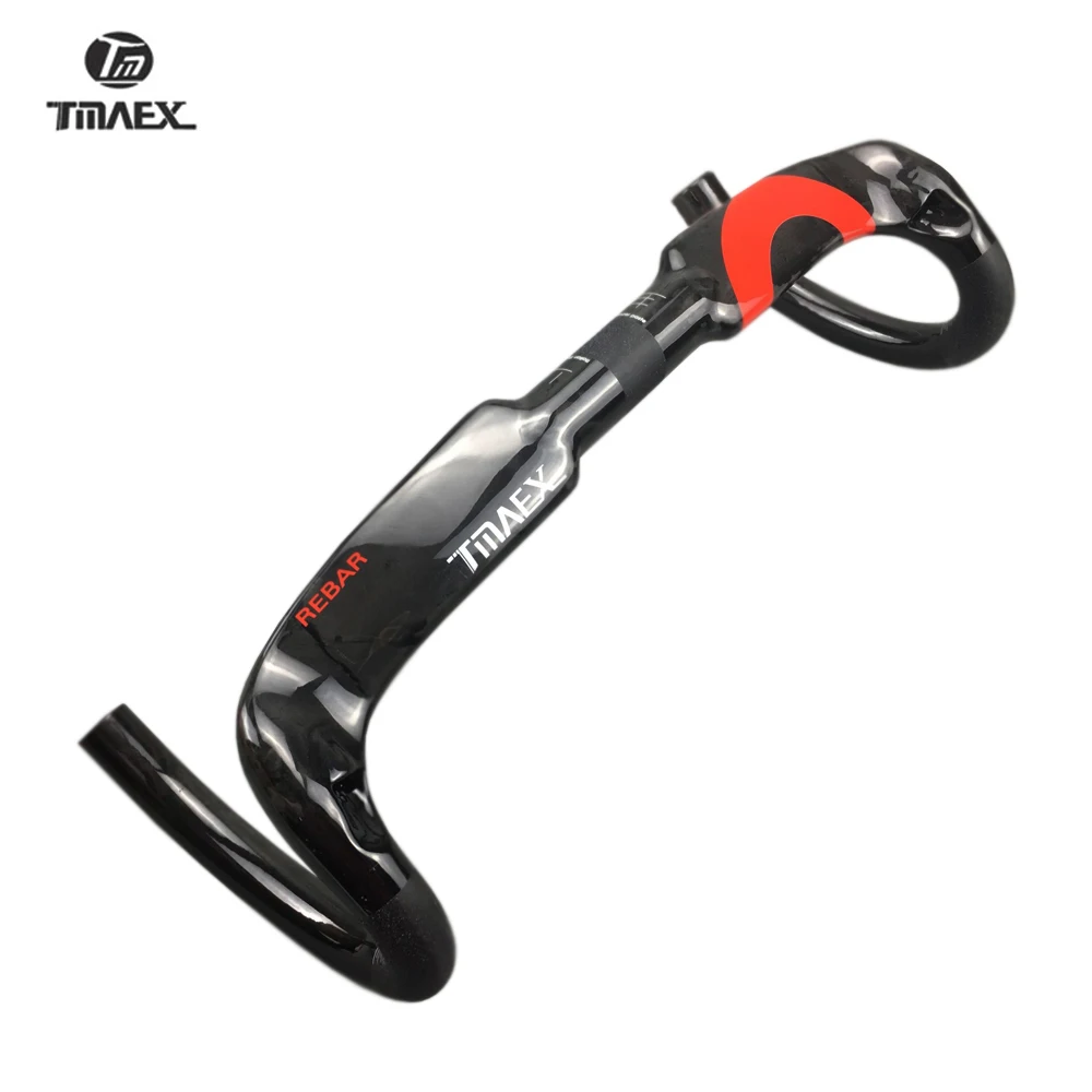 TAMEX-Road Bicycle Racing Bar, Full Carbon Handlebar, Internal Cable, Bike Handlebar, Ultra Light, 31.8x400, 420, 440mm