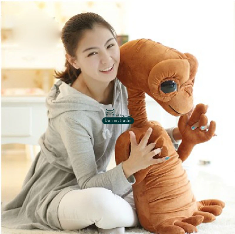 

Dorimytrader 27'' / 68cm Hot Lovely Stuffed Soft Plush Cute Giant ET Alien Toy Doll Nice Gift for Kids Free Shipping DY60807