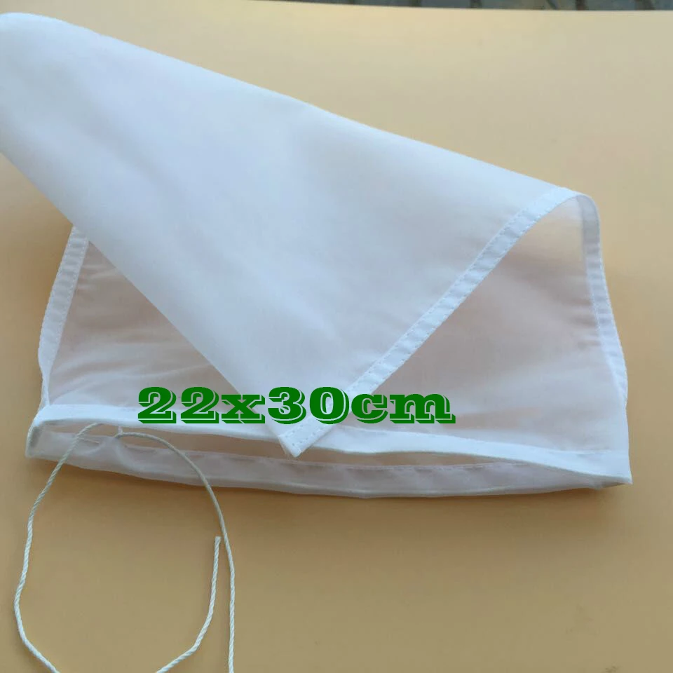 Fine Mesh 22X30cm High Density 75 Micron Nylon Filter Bag 5pcs/lot For Home Brew Hops Adding Cold Coffee Filter