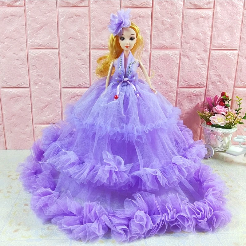 Fashion Girl Toy Princess Bride Lace Skirt Doll Lover Birthday Gift Children Doll Wedding Supplies Window Ornament Decoration