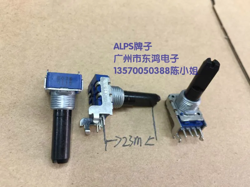 

3pcs for ALPS brand RK11 type potentiometer, B50K axis long, 23mm half handle, 4 feet