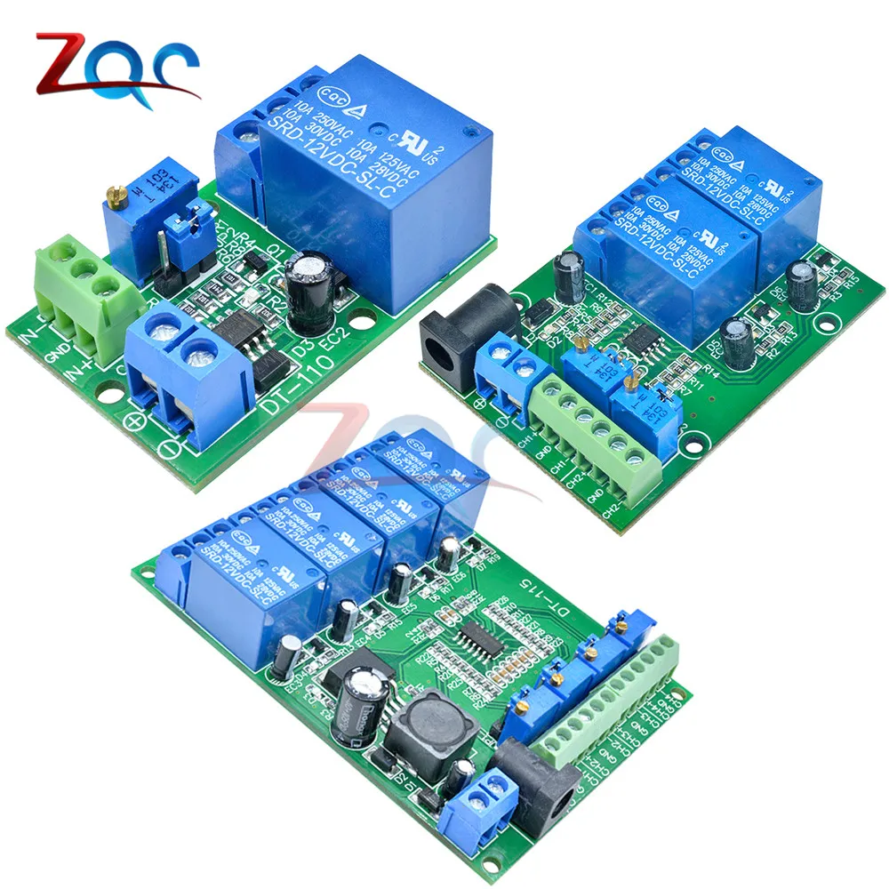 LM393 Comparatore di Tensione Relè Modulo 1/2/4CH con 5V/12V/24V Volt confronto di Bordo per il Settore Automobilistico Circuito Circuito di Modifica