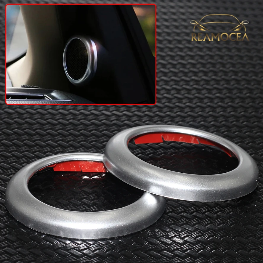 Reamocea ABS Tweeter Speaker Trim Car Stereo Audio Speaker Cover Ring Sticker For Toyota Corolla 2014 2015 2016 2017 2018