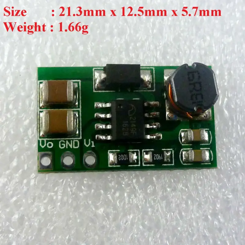 5 Pcs  DC DC 1-5V 3.3V 3.7V to 5V Boost Step up Converter Module Voltage Regulator Board