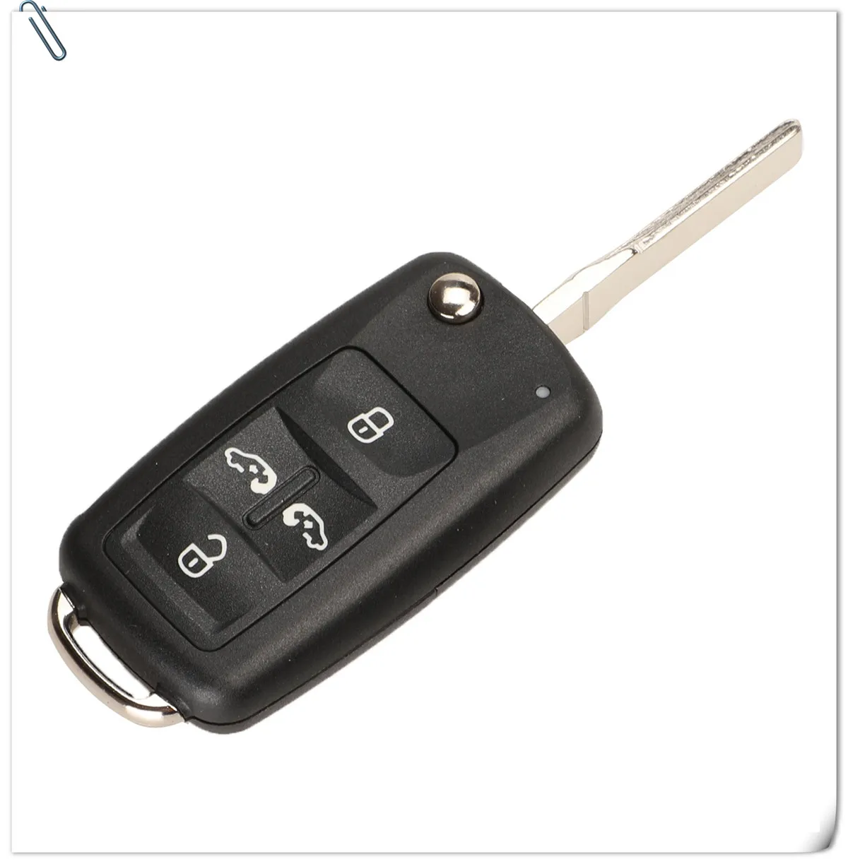 Jingyuqin 2/3/4/5-Tasten Klappbarer Fernbedienungs-Autoschlüssel Gehäuse Flip-Fob für VW Polo Golf MK6 Tiguan Touareg 202AD 202H 202Q