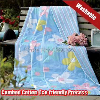 

100% Cotton Summer Quilt Textile Blanket Set Adult Kid Floral Cartoon Air Conditioner Quilted BeddingSet Bedspreads Freeshipping