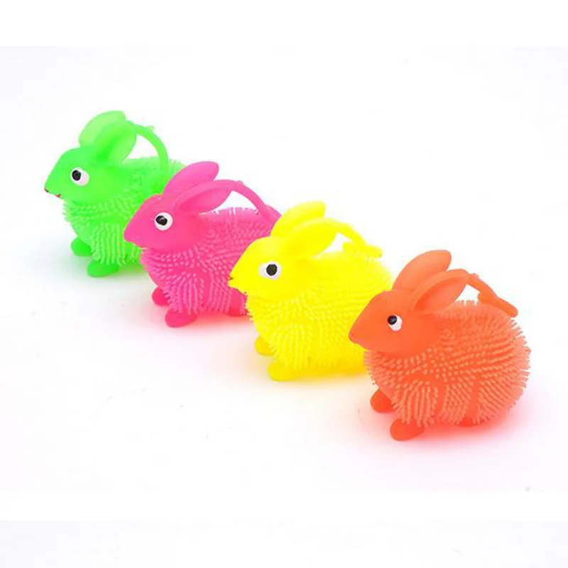 Led Dance 2018 New Fashion Led Rabbit Bouncy Balls 25units/lot Soft Rubber Glowing Toy Safe Eco-friendly Gift For Kid Supplies