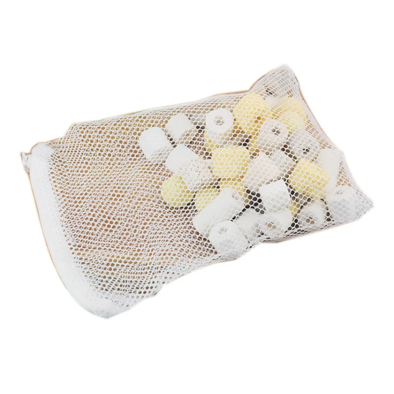 10pcs Aquarium filter material Contain bag zipper pockets of Coral sand Mesh bag Filter mesh bag Sprouting bag