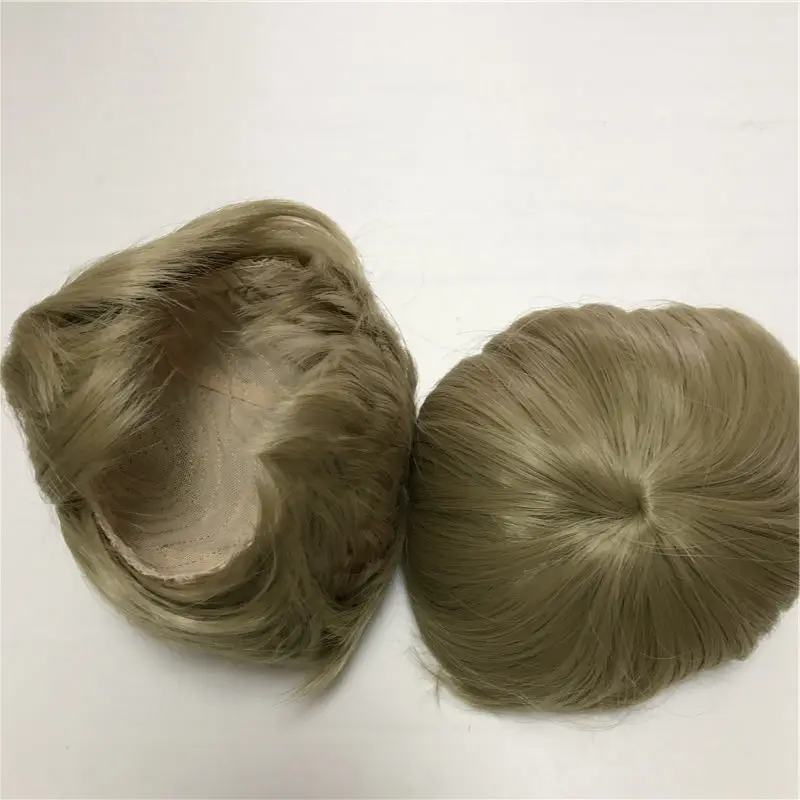 

NPK Light Gold Straight Hair Wig For 50-58cm Reborn Doll High Fashion Hair Wig For Reborn Baby Doll DIY Doll Accessories