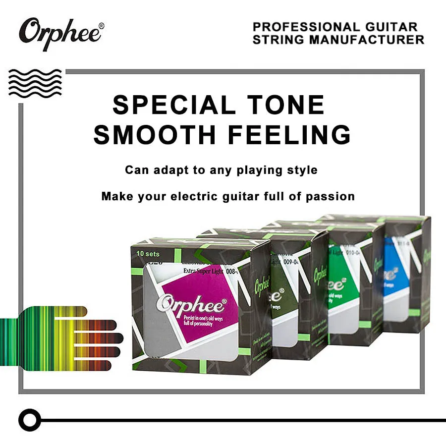 YUEKO QE27 Bright Tone Nickel alloy Guitar String Electric Guitar Strings Guitar Accessories Guitar part Guitarra string
