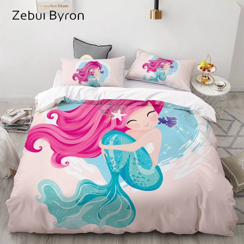 3D Cartoon Bedding Set for Kids/Baby/Child/Boy/Girl,Pink elephant Duvet Cover Set Custom/Europe/Queen,Quilt/Blanket Cover Set