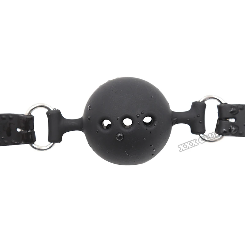 Thierry Fetish-Boule de bondage en silicone pour couple, bâillon extrême respirant, contraintes à la bouche ouverte, jeu adulte, jouets sexuels, taille S, M, L