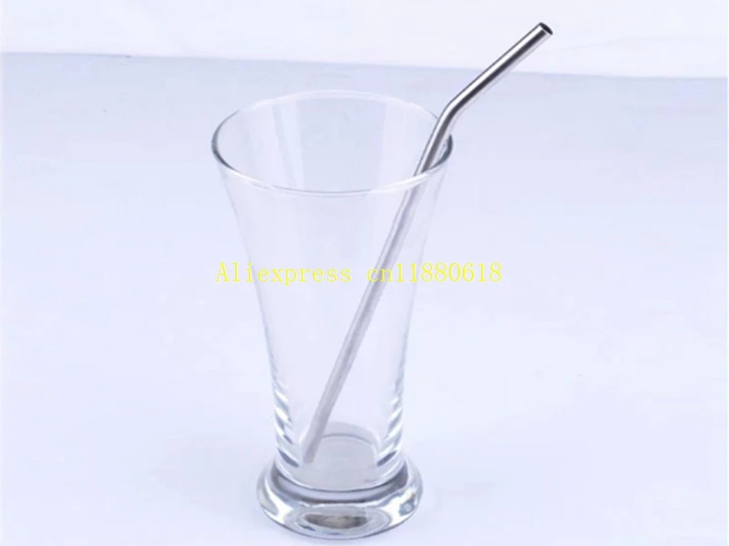 Free shipping Wholesale Stainless Steel Straw drinking straw bend & Straight drinking straw beer straw 8inch 300pcs/lot