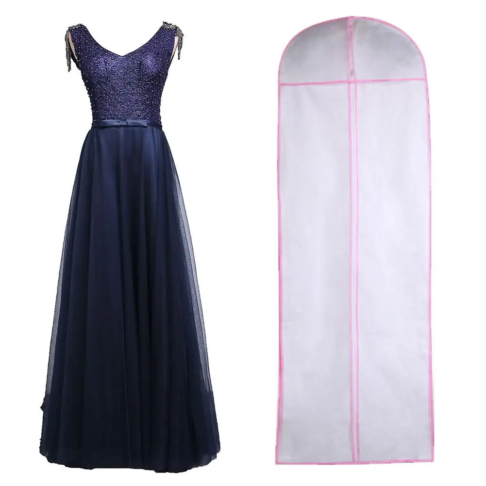 Wedding Dress Cover Garment Bag Bridal Gown Long Clothes Protector Case Dustproof Covers Wedding Dresses Garment Dust Bag