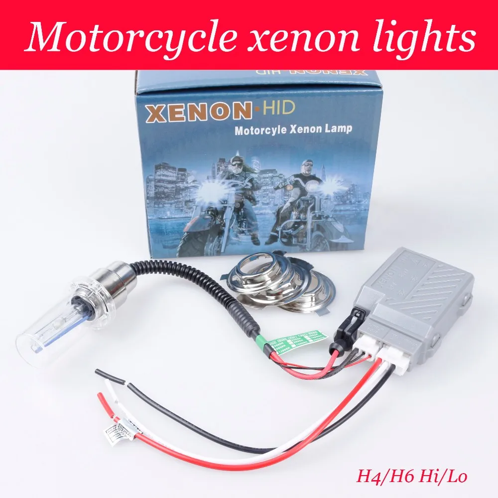 

Carro Freeship Motorcycle hid Xenon Kit For Hid H6/h4 Hi/low Motor Lights 12v 35w 4300k 5000k 6000k 8000k 12000k Far Near Light