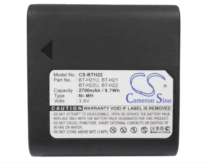 Cameron Sino 2700mah battery for SHARP VL-8 VL-8888 VL-A10 VL-A10E VL-A10H VL-E43 VL-E43U BT-H21 BT-H21U