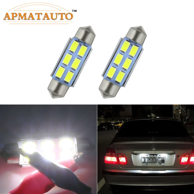 Voor BMW Compact/Cabriolet/Mini (01-06) R50 R53/Mini Cooper Cabriolet 39mm Canbus Geen Fout kentekenverlichting LED Lamp C5W