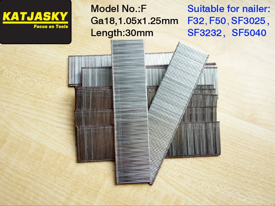 20/25/30mm nails for F50 F32 SF5040 SF3232 SF3025 air nailer and stapler  pneumatic nailer 2000pcs/lot