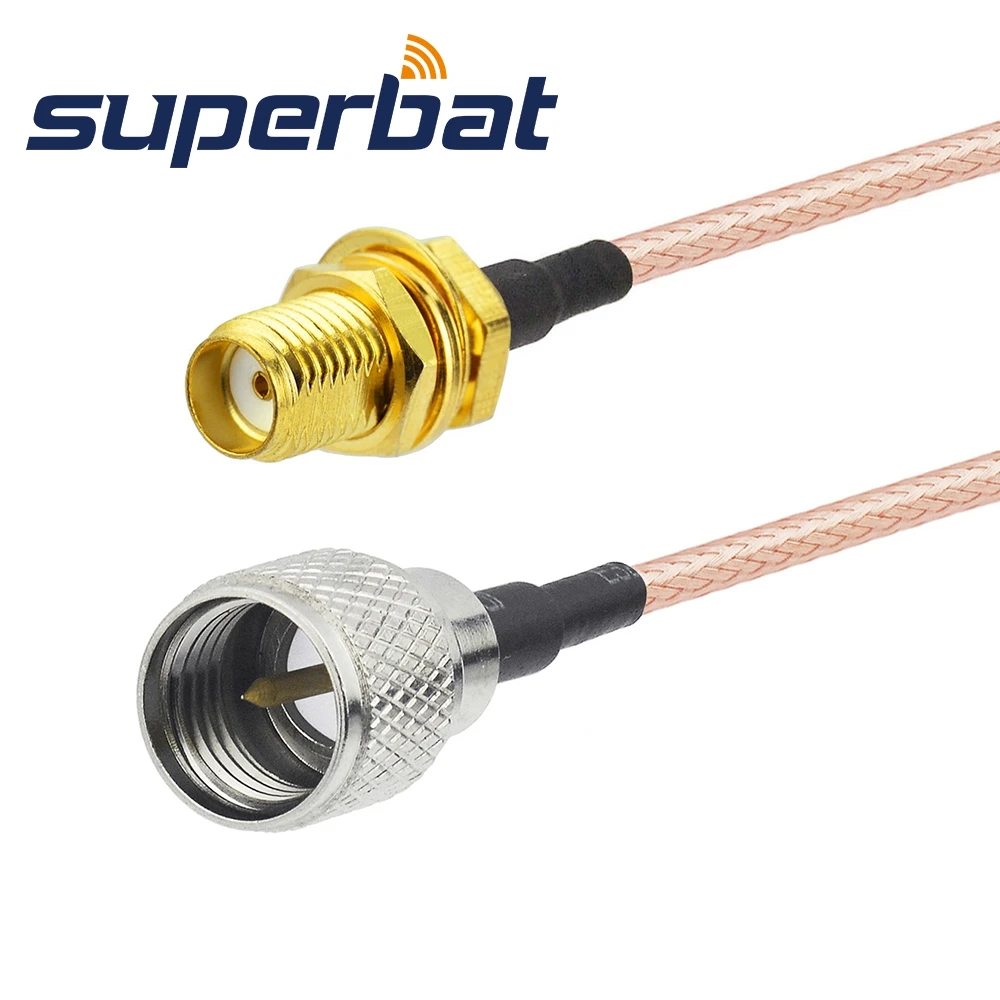 

Superbat SMA Розетка перегородка прямая к мини-УВЧ штекер прямой RF коаксиальный кабель адаптер пользовательский кабель 15 см