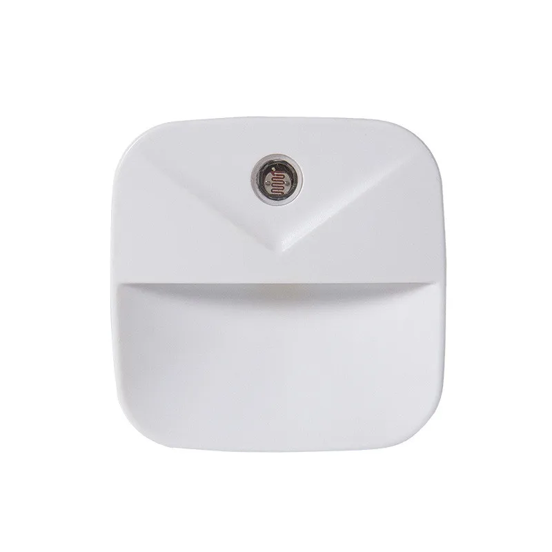 EU US Plug Light Sensor ควบคุม Night Light Mini Novelty Square โคมไฟห้องนอนสำหรับของขวัญเด็กโรแมนติกไฟ