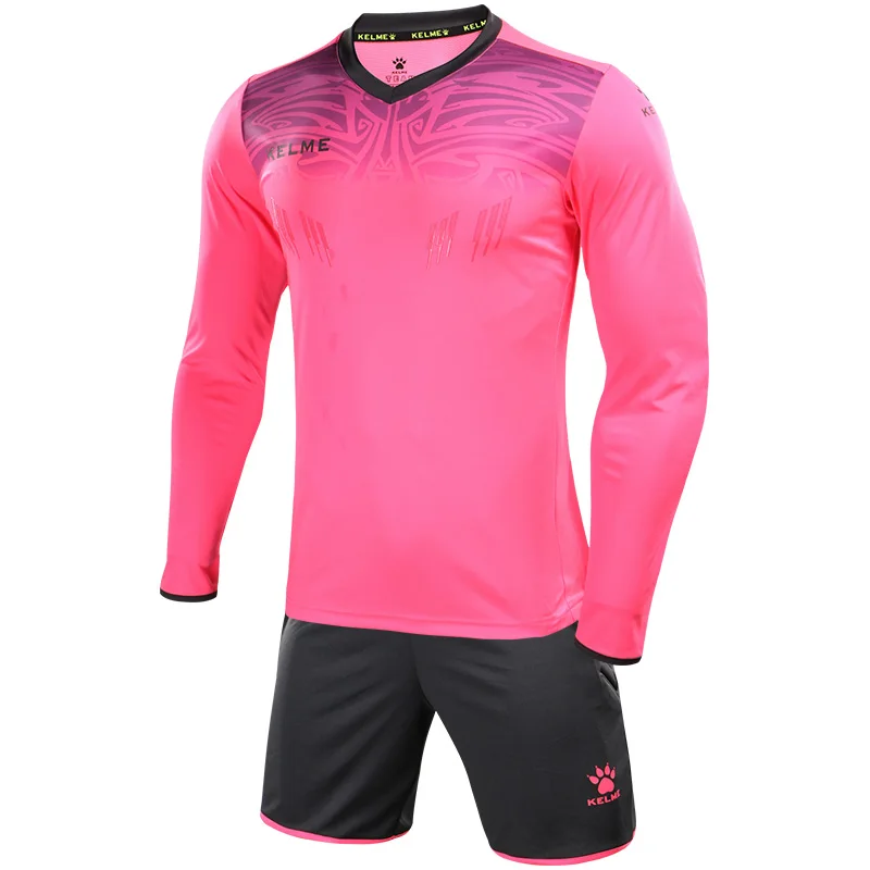 KELME Männer der Torwart Jersey Custom Football Uniformen Männer Training Anzug Schwamm Protector Trikots Fußball Trainingsanzug