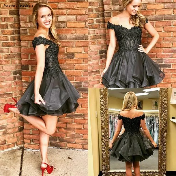 2019 Cheap Short Homecoming Dress A Line Tier Ruffles Skirt Juniors Sweet 15 Graduation Cocktail Party Dress Plus Size