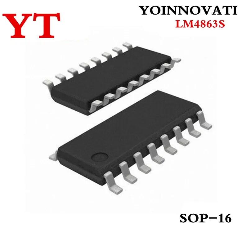  10PCS LM4863S LM4863 4863 SOP-16 IC AMP AUDIO PWR 3.2W AB 16SOIC  Best quality