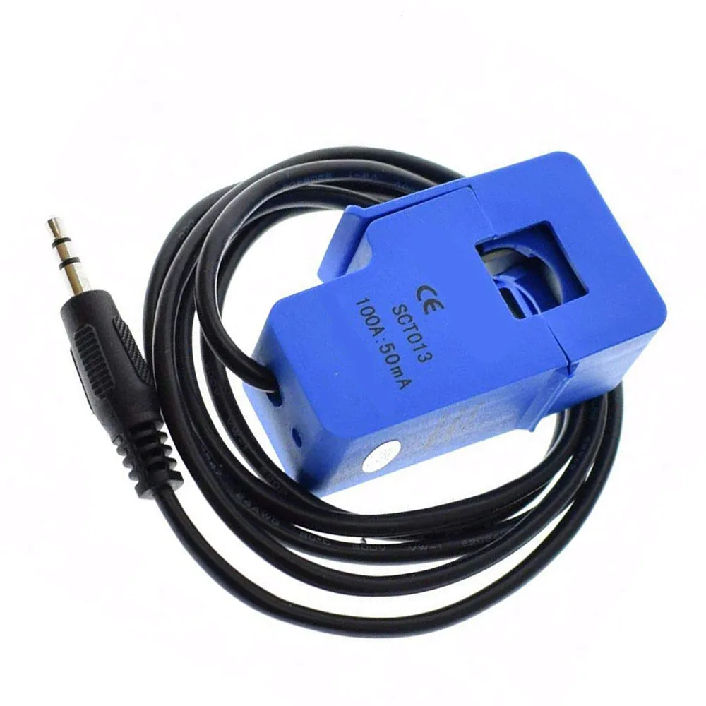 Arus AC Sensor SCT-013-000 2 Pcs/1 Pcs Non Invasif Split Core Current Transformer Arus AC Sensor 100A 50mA SCT-013-000