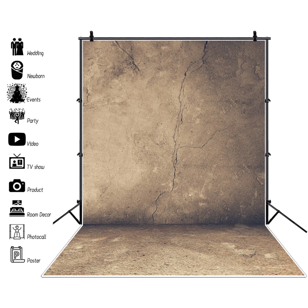 Wall Backdrops Photography Old Cement Brick Floor Home Decor Party Child Baby Photozone Photo Background Photocall Photo Studio