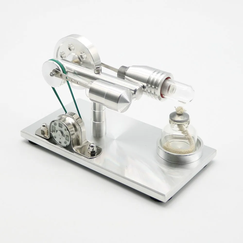 New Brand Stainless Steel Mini Hot Air Stirling Engine Motor Model Educational Toy Science Experiment Kit Set for Children