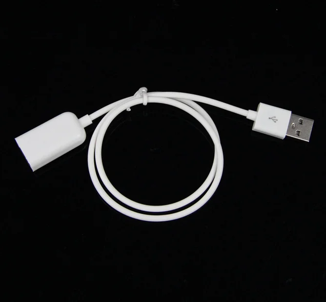 2pcs 50CM USB 2.0 Male to Female Extend Extension Cable Cord Extender For PC  phone tablet white