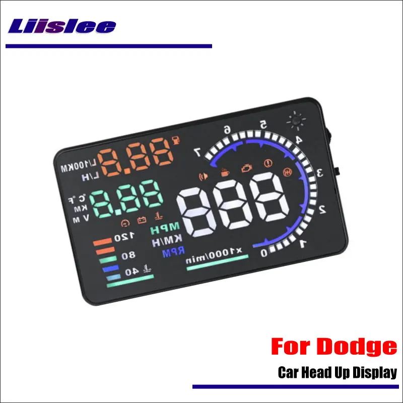 For Dodge Charger/Challenger/Journey 2010-2020 AUTO OBD HUD Car Head Up Display Driving Screen Projector Reflecting Windshield