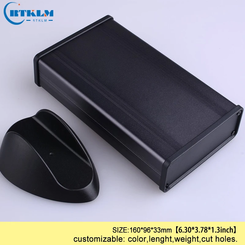 Aluminum Electronic Instrument Case DIY Electric Box Aluminum Junction Box Small Desktop Box IP54 160*96*33mm