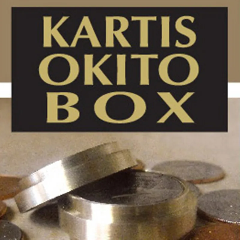 New Version Kartis Okito Box Magic Tricks Close up Magic Props Coin Magic Gimmick prop Mentalism Coin Appear Vanish Magia Funny