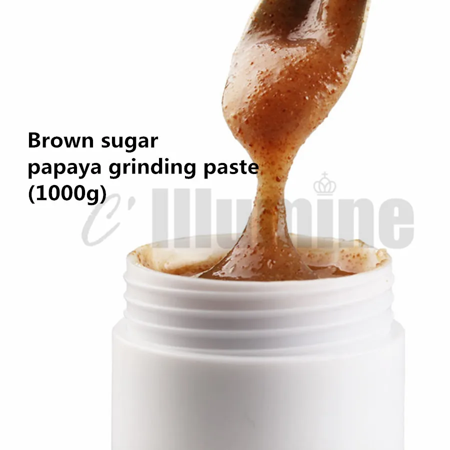 Brown Sugar Papaya Body Exfoliation Chicken Skin Removal Follicular OEM 1000g Facial Body Scrub Cream