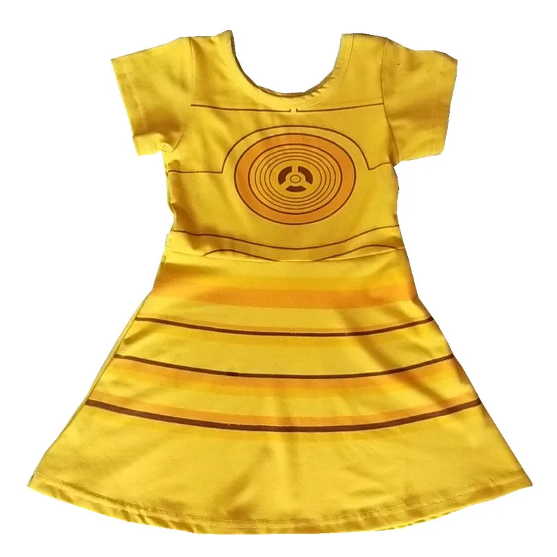 

Christmas Halloween Toddler Princess Dress Girls Yellow Cosplay Dress Dresses Party Holiday