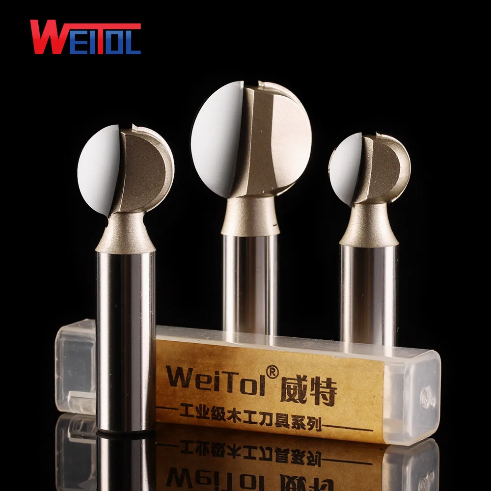 Weitol 1/2inch 12.7mm,wood sloting bit CNC wood mochine Solid Carbide Milling Cutter,profession round carving bit,wood MDF tool