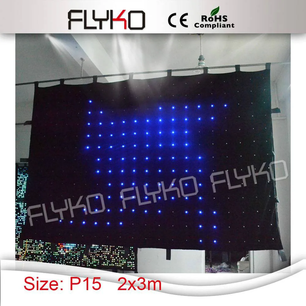 Free shipping 2*3M soft flexible foldable LED Video cloth