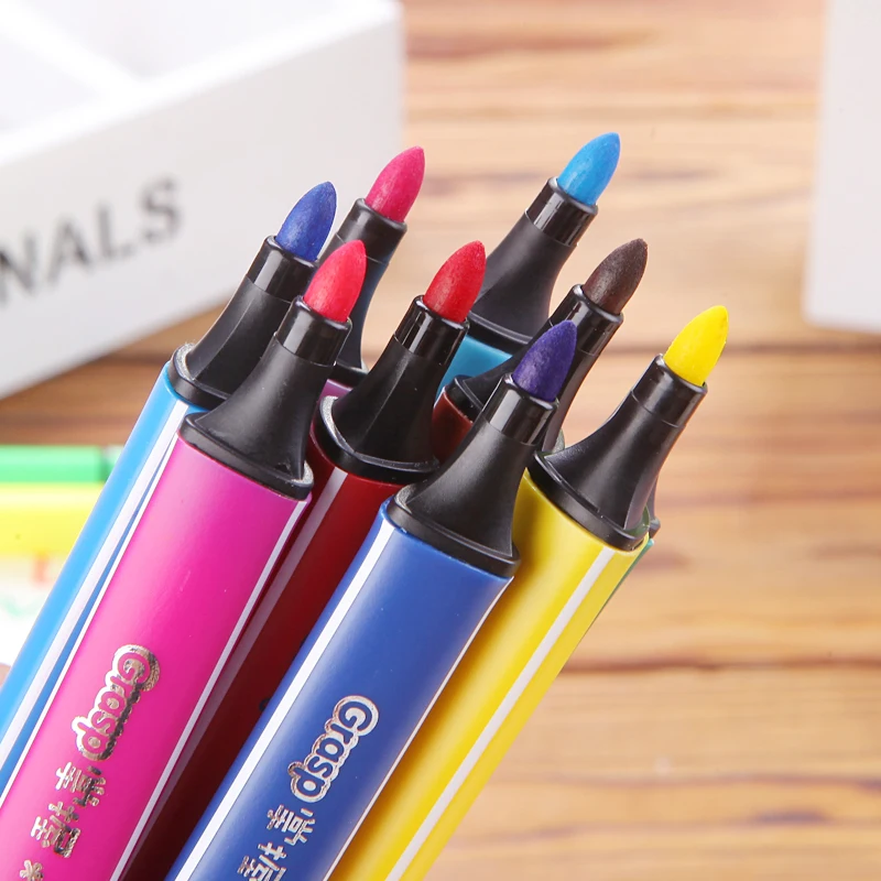 48 Colors Large Capacity Art Marker Pen Drawing Set Watercolor Pen Non-toxic Water Washing Graffiti Health Environmental