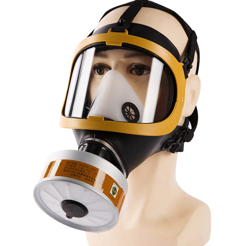 

High Quality Full Face Dust Gas Mask Respirator Toxic Gas Filtering For Painting Pesticide Spraying Work Safety