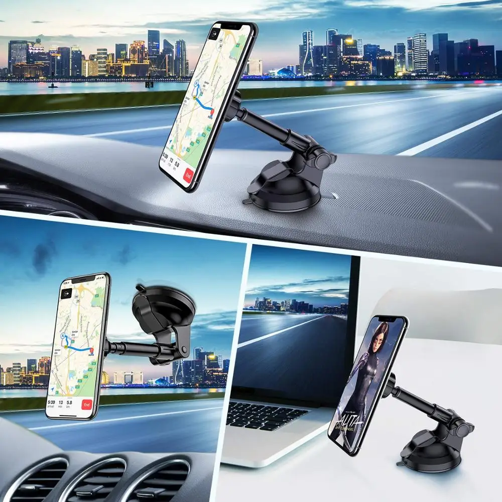 Magnetic Car Phone Holder in Car Magnet Phone Holder Stand for Windshield and Dashboard for iPhone Samsung Xiaomi GPS Brackets