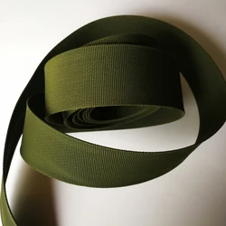 5 cm (2 pollici) di larghezza 10 metri Fettuccia in nylon verde militare per cintura militare Cintura per zaino con cinturino allacciato