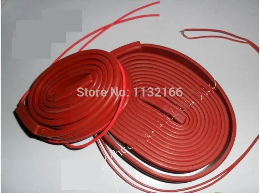 

220VAC 200W 25*2000mm Silicon Band Heater Strip waterproof Electrical Wires